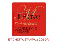 Etichette adesive per fioristi, fiorai e vivaisti (mm 40x40)  (cod.24G)